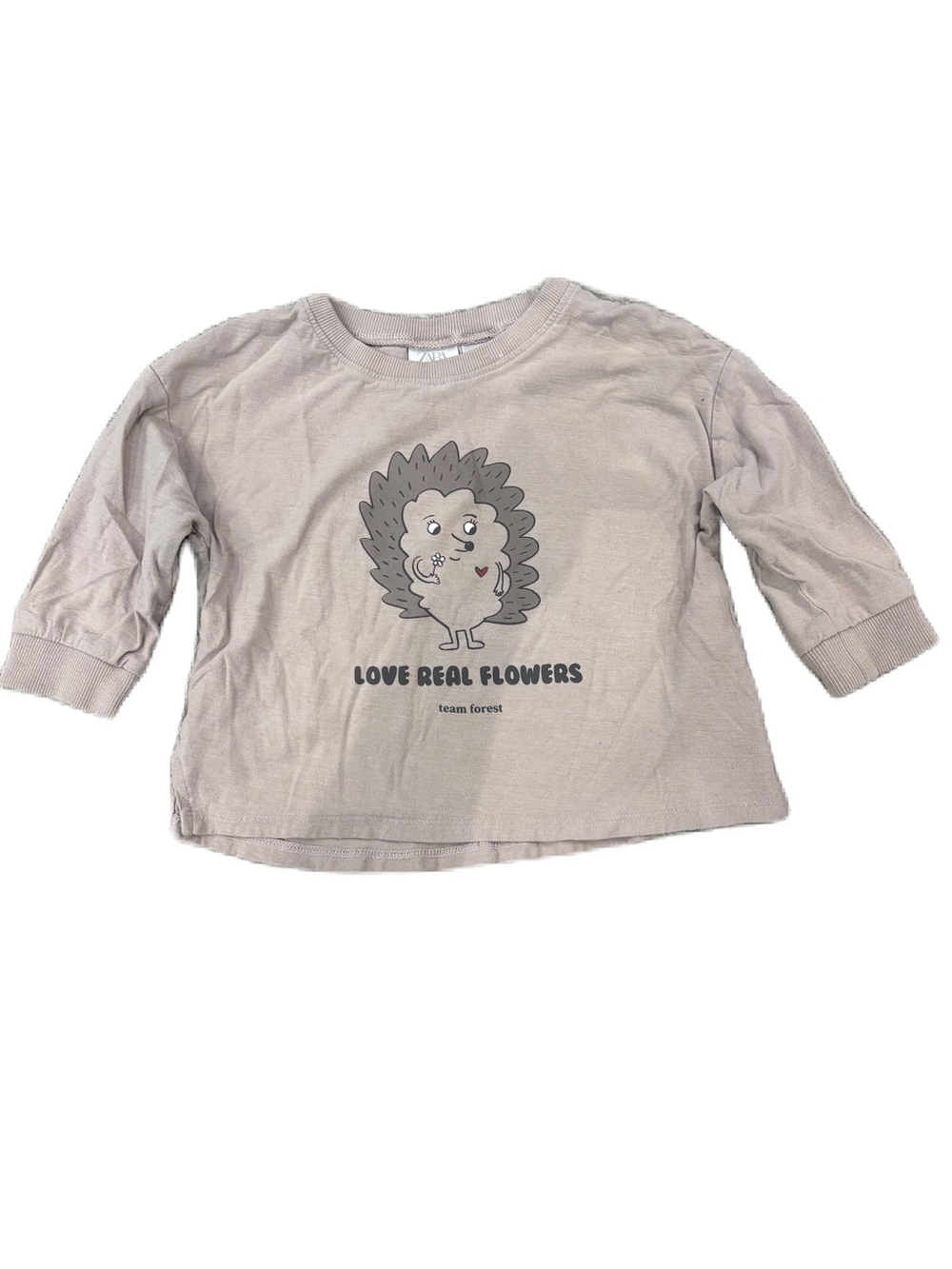 Zara Baby Long Sleeved Graphic Tee - 12-18 months